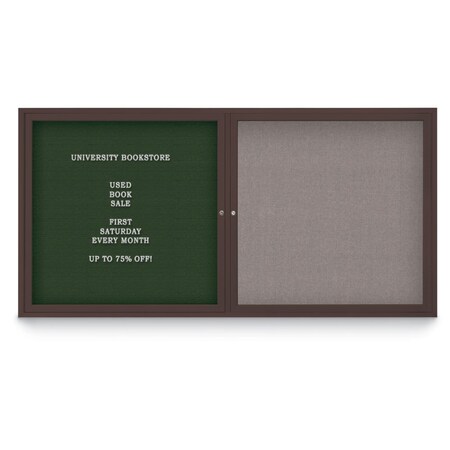 United Visual Products Corkboard, Ultramarine/Satin, 96"x48" UV435HPLUS-SATIN-ULTMAR